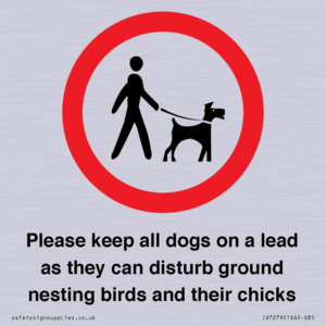 Please keep all dogs on a lead as they can disturb ground nesting birds and their chicks